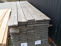 Ca. 43x vuren grijs gedompelde steigerplanken - afbeelding 1 van  4