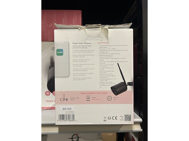 Ca. 43x wi-fi smart indoor/outdoor camera qnect - afbeelding 4 van  14