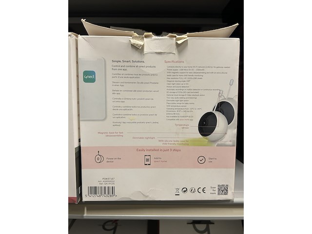 Ca. 43x wi-fi smart indoor/outdoor camera qnect - afbeelding 11 van  14