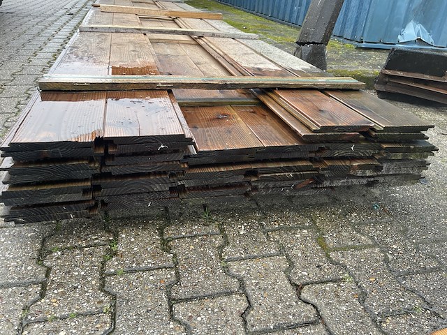 Ca. 44x douglas wisselsponning/halfhoutsrabat, 18x190mm, lengte 600cm - afbeelding 3 van  3