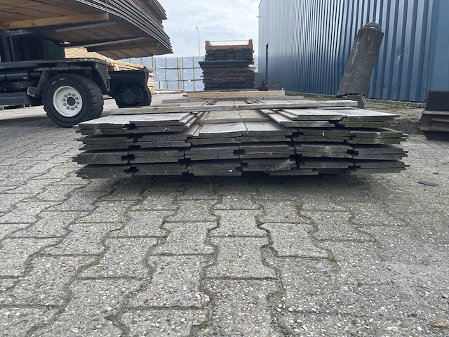 Ca. 44x douglas wisselsponning/halfhoutsrabat, 18x190mm, lengte 600cm - afbeelding 3 van  3