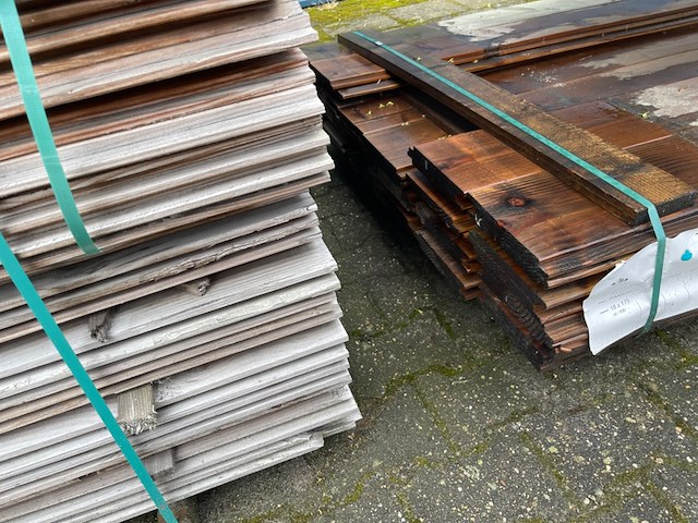 Ca. 44x douglas wisselsponning/halfhoutsrabat, 18x190mm, lengte 600cm - afbeelding 3 van  3