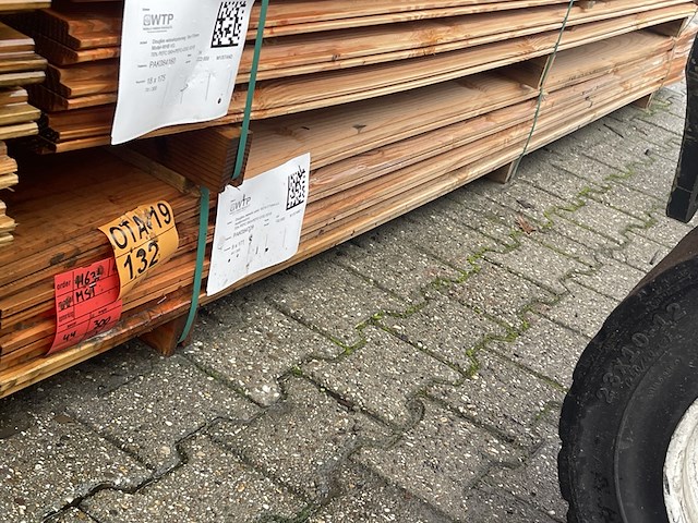 Ca. 44x douglas zweeds rabat, 21x190mm, lengte 300cm - afbeelding 2 van  3