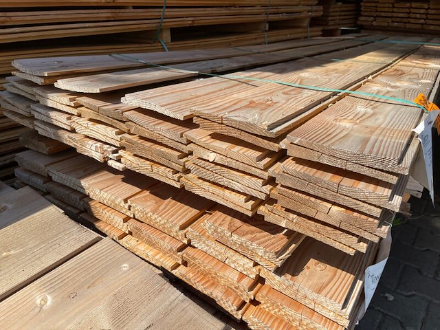 Ca. 44x douglas zweeds rabat, 21x190mm, lengte 400cm - afbeelding 3 van  3
