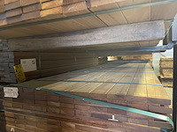 Ca. 44x guyana ipé planken geschaafd, 25x90mm, lengte 275cm