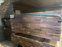 Ca. 44x guyana ipé planken geschaafd, 25x90mm, lengte 275cm - afbeelding 2 van  3