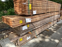 Ca. 44x guyana teak beschoeiingsplanken, 20x150mm, lengte 550cm - afbeelding 4 van  4