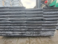 Ca. 44x vuren boeidelen zwart gecoat, 22x245mm, lengte 540cm - afbeelding 2 van  3