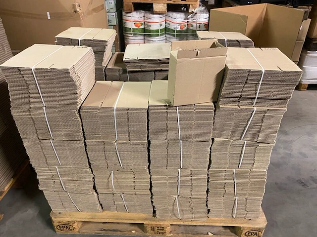 Ca. 450x verzenddozen, bruin, 20x8x20cm - afbeelding 1 van  4