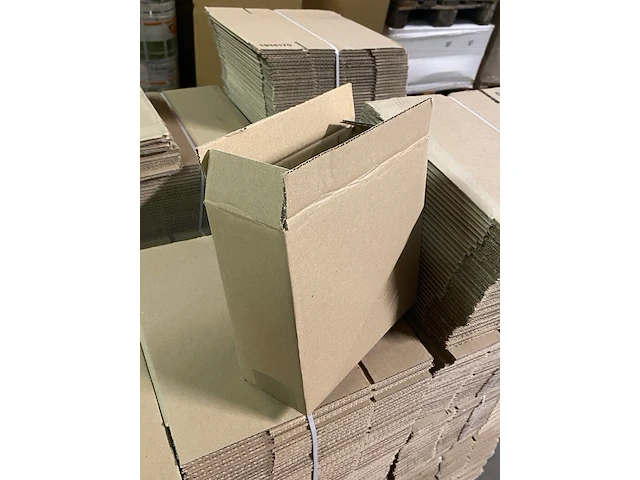 Ca. 450x verzenddozen, bruin, 20x8x20cm - afbeelding 2 van  4