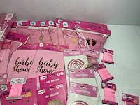 Ca. 45x baby shower meisje versiering - afbeelding 3 van  7
