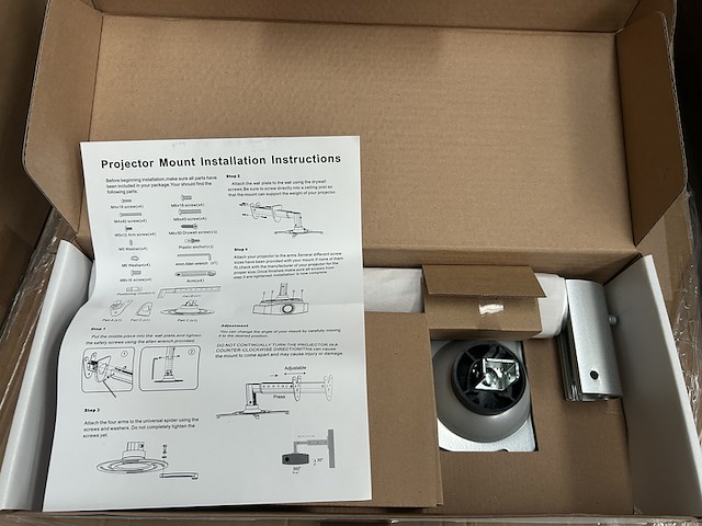 Ca. 45x beamer mounting bracket wall/ceiling silver sam creative - afbeelding 1 van  3