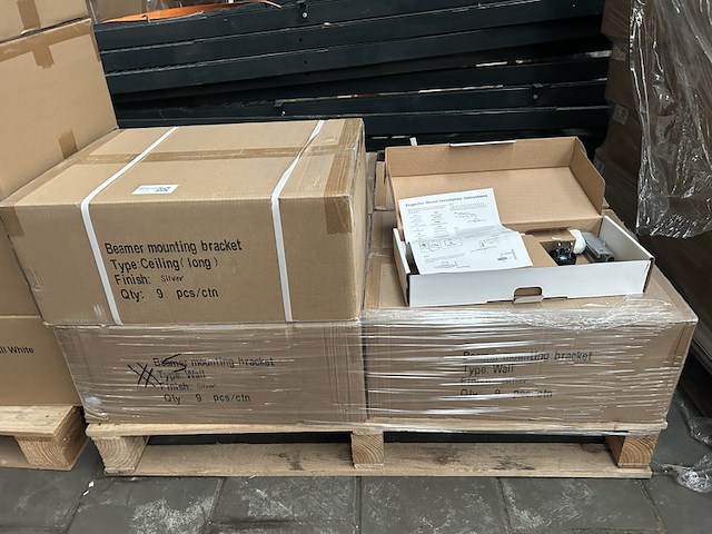 Ca. 45x beamer mounting bracket wall/ceiling silver sam creative - afbeelding 3 van  3