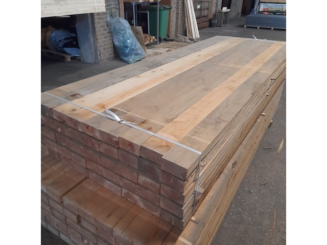Ca. 45x douglas balk, 6,3 x 12,5 x 300 cm - afbeelding 3 van  6