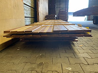 Ca. 45x guyana ipé country grade planken geschaafd, 18x90mm, lengte 550cm - afbeelding 3 van  3