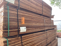 Ca. 45x guyana teak beschoeiingsplanken, 20x150mm, lengte 400cm - afbeelding 4 van  4