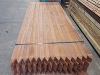 Ca. 45x hardhouten paal, 6,8 x 6,8 x 275 cm - afbeelding 2 van  7