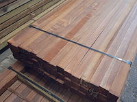 Ca. 45x hardhouten paal, 6,8 x 6,8 x 275 cm - afbeelding 5 van  7