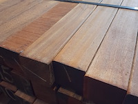 Ca. 45x hardhouten paal, 6,8 x 6,8 x 275 cm - afbeelding 7 van  7