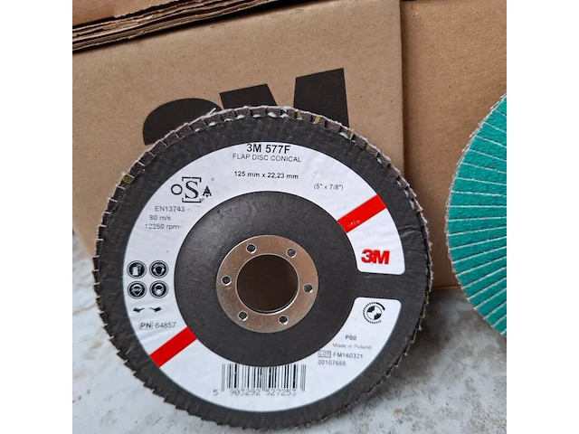 Ca. 45x lamellenschijf 3m, 125x22,23mm | 80 - afbeelding 2 van  4