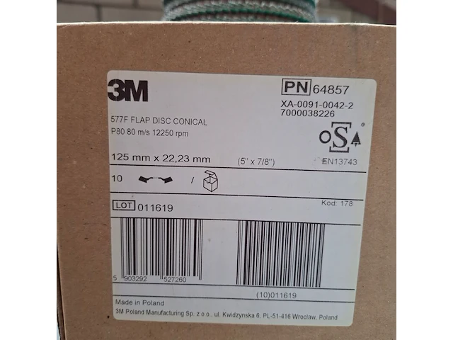 Ca. 45x lamellenschijf 3m, 125x22,23mm | 80 - afbeelding 4 van  4
