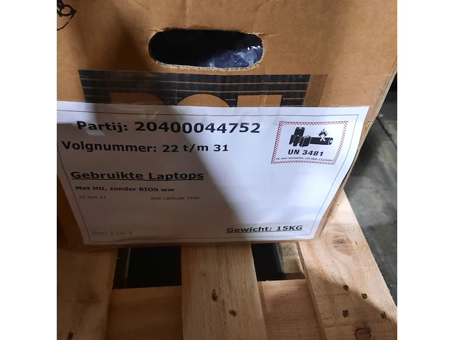 Ca. 45x laptop, dell, o.a. latitude 7490 - afbeelding 16 van  17
