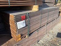 Ca. 45x massaranduba damwand-/ paardenbox profiel, 28x195mm, lengte 300cm - afbeelding 4 van  4