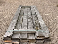 Ca. 45x mora damwand-/paardenbox profiel, 40x190mm, lengte 305cm
