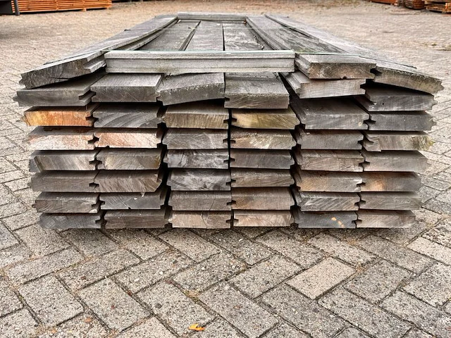 Ca. 45x mora damwand-/paardenbox profiel, 40x190mm, lengte 305cm - afbeelding 3 van  3