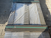 Ca. 45x thermo vuren channelsiding zwart gecoat, 18x142mm, lengte 300cm - afbeelding 1 van  3
