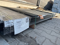 Ca. 45x thermo vuren channelsiding zwart gecoat, 18x142mm, lengte 300cm - afbeelding 2 van  3