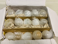 Ca. 45x volle doos met seleniet bol 8 cm, wit - afbeelding 5 van  5