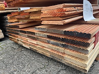 Ca. 46x douglas dekdelen, 25x140mm, lengte 500cm - afbeelding 3 van  3