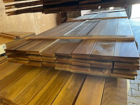 Ca. 46x guyana ipé country grade planken geschaafd, 18x140mm, lengte 400cm - afbeelding 2 van  3