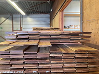 Ca. 46x guyana ipé country grade planken geschaafd, 18x140mm, lengte 400cm - afbeelding 2 van  3