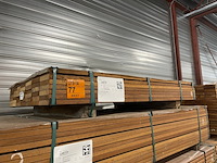 Ca. 46x guyana teak planken geschaafd, 25x140mm, lengte 155cm - afbeelding 4 van  4