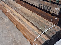 Ca. 46x hardhouten paal, 7 x 7 x 400 cm - afbeelding 1 van  7