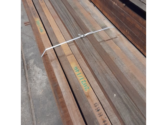 Ca. 46x hardhouten paal, 7 x 7 x 400 cm - afbeelding 3 van  7