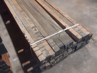 Ca. 46x hardhouten paal, 7 x 7 x 400 cm - afbeelding 6 van  7