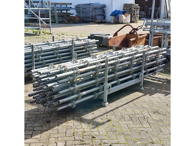 Ca. 46x staanders met pen, layher, allround | 300cm (ring 50), in transportbok - afbeelding 2 van  4