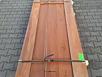 Ca. 46x vlonder/gevel plank, tropisch hardhout | 21x185 mm - afbeelding 5 van  5