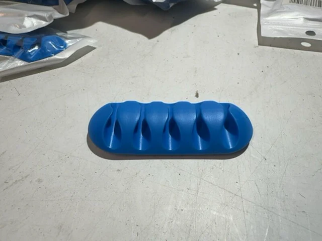 Ca. 470x kabelclip houder siliconen reckba, blauw - afbeelding 3 van  4