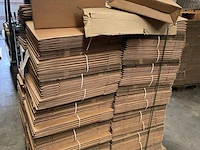 Ca. 470x verzenddozen met autolockbodem, bruin, 44x11x33cm