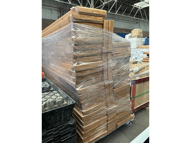 Ca. 47x bamboe kledingrek 70x30x170 cm - afbeelding 2 van  5