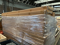 Ca. 47x bamboe kledingrek 70x30x170 cm - afbeelding 3 van  5