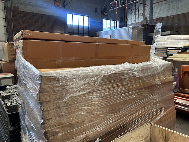 Ca. 47x bamboe kledingrek 70x30x170 cm - afbeelding 4 van  5