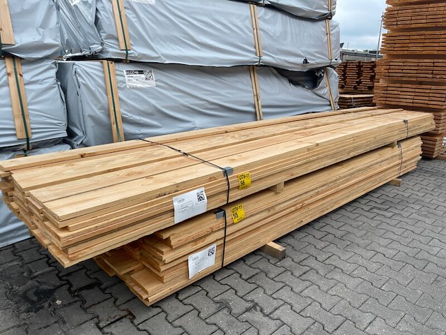 Ca. 47x douglas planken fijnbezaagd, 22x200mm, lengte 500cm - afbeelding 4 van  4