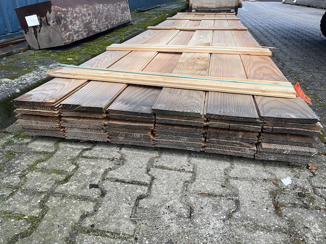 Ca. 47x douglas veer en groef, 18x185mm, lengte 500cm - afbeelding 3 van  3