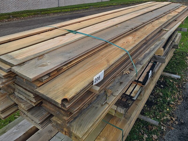 Ca. 47x douglas veer en groef, 20x180mm, lengte 400cm (b keuze) - afbeelding 1 van  1
