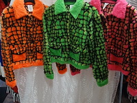 Ca. 47x feestkleding carnaval neon pluche - afbeelding 2 van  6